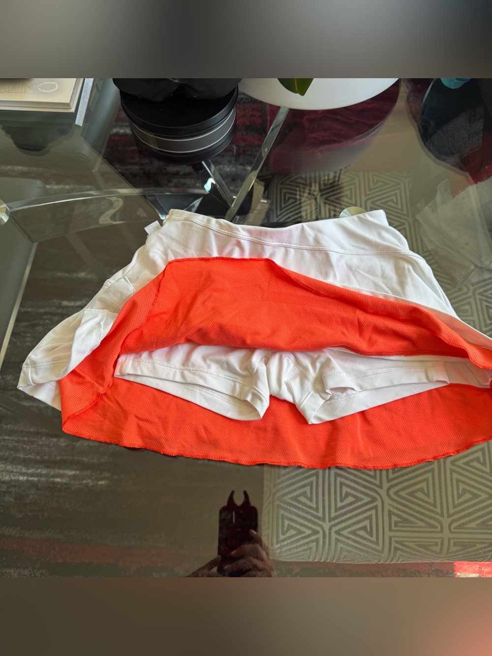 Nike Women’s White w/ Orange Tennis Skort XS. - Picture 3 of 3